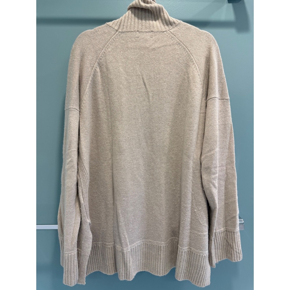 Pendleton Merino Wool Cashmere Turtleneck Sweater Beige Oatmeal XL TC450-87104 - Picture 2 of 9